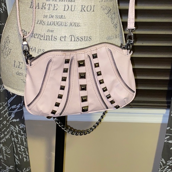 Olivia and Joy Ny Pink Studded Crossbody Bag - Picture 2 of 7